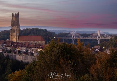 Coucher de soleil sur la vieille ville